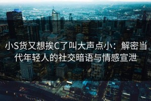小S货又想挨C了叫大声点小：解密当代年轻人的社交暗语与情感宣泄